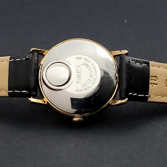 Vintage Men's Timex Electric Gold-Tone | New Battery + New Leather Strap - Picture 5 of 6